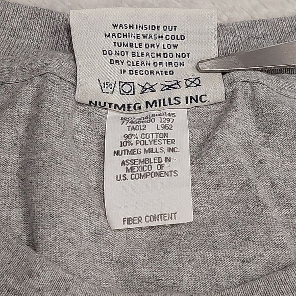 Vintage Ohio State Buckeyes Lee Sport Gray Embroidered T-Shirt Men's Size Large - Picture 4 of 7